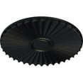 thumbnail image 3 of Ekena Millwork 19 3/4"OD x 1 3/8"P Shakuras Ceiling Medallion (For Canopies up to 5"), Hand-Painted Steel Gray, 3 of 5