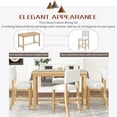 thumbnail image 3 of Euroco 5 Piece Dining Table Set  for 4, 52" Counter Height Table Set with 4 Chairs  for Small Space, 3 of 7