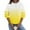 Yellow, variant on Womens Casual Sweatshirts Fall Crewneck Long Sleeve Shirts Fashion Gradient Color Pullover Tops Loose Comfy Blouses