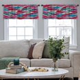 thumbnail image 4 of LALILO Kitchen Curtain Valance Mexican Repeat Art Aztec Rod Pocket Window Curtain 52"x 18" Set of 2, 4 of 5