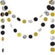 thumbnail image 1 of 35 Pcs Gold Silver Black Circle Dots - 4m Decoration Glitter Paper Hanging Twinkle Anniversary Bridal Birthday, 1 of 5