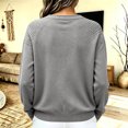 thumbnail image 3 of QATAINLAV Sweaters for Women Thin Long Sleeve Hollow Out Crewneck Cable Knit Pullover Jumper Tops Daily Work Office Tunic, 3 of 6
