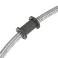thumbnail image 6 of 60cm 23.62" Motorcycle Braided Steel Brake Clutch Oil Hoses Line Pipe Clutch Throttle Gas Line Fuel Pipe Silver Tone, 6 of 6