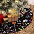 thumbnail image 3 of Falda de árbol de festival, diseño de calavera de calabaza fantasma, para vacaciones, Navidad, fiesta, decoración de patio, adornos de 36 pulgadas, 3 of 5