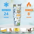 thumbnail image 3 of Sunflower Gifts Cup for Women Girls, 40oz Tumbler with Handle and Straw Lid, Stainless Steel Double Walled Insulated Mug Water Bottle, Sun Flowers Floral Lover Birthday Gift Idea, 3 of 6