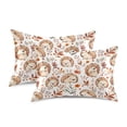 thumbnail image 3 of Ryvnso Satin Pillowcase Hedgehog Leaves Flower Pillow Cases Standard Size 26x20in, 3 of 6
