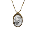 thumbnail image 1 of Organismo animal salvaje terrestre de ciervo Collar Colgante Vintage de bronce antiguo de joyeria de lujo de regalo Unbranded M, 1 of 3