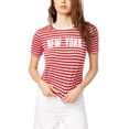 thumbnail image 1 of Project 28 T-Shirt Graphique New York pour Femmes, Rouge, Petit, 1 of 2