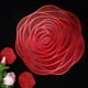 thumbnail image 2 of 6 Manteles Individuales y Posavasos Rojos de Vinilo Prensado,Manteles Individuales Redondos Rosas 15 Pulgadas, Manteles Individuales para Mesa de Comedor, Centro de Mesa de Comedor, 2 of 7