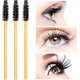 thumbnail image 5 of Mascara Wands , Disposable Eyelash Brushes Eye Lash Eyebrow Brow Applicator Micro Brush, Cosmetic Makeup Brush Tool Kits (gold+black100pcs, 5 of 5