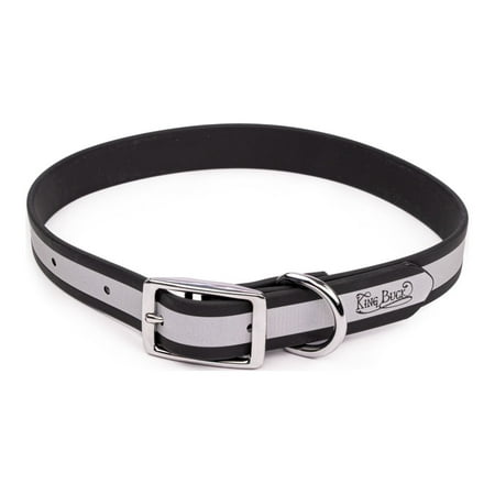King Buck Core D Ring High Visibility Reflective Collar  Black  L/XL  KB-DRC-BLK