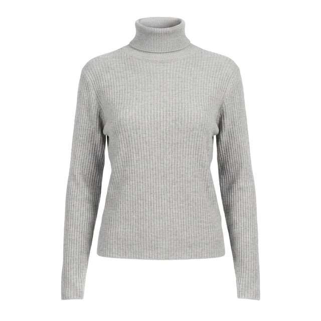 Sudadera Quarry para Dama, Cuello Alto Gris Talla MED