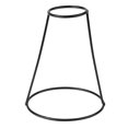 thumbnail image 1 of Creative Shapes Black Metal Flower Vase Frame Plant Holder Cafe Home Decor (C), 1 of 5