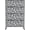 Geometric, variant on QinaQin 1PC Metal Privacy Screen Outdoor,Freestanding Decorative Room Divider with Rust-Resistant Powder Coating,Black Stripe 1