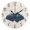 Black, variant on Round Art Wall Clock Vintage Oil Painting Texture Decorative Clock Gold Pointer, Multi-Purpose Desktop & Hanging Creative Decor Clock for Home Living Room Ink Mountain