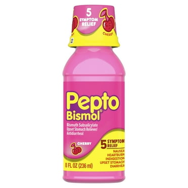 Pepto Bismol Liquid, Indigestion and Anti-Diarrhea Stomach Relief, Cherry, 8 Fl oz