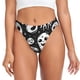 thumbnail image 1 of Fotbe Black White Spooky Ghosts Tanga Sin Costuras para Mujer con Estampado – Panties Invisibles, Transpirables y Cómodos para Uso Diario-Small, 1 of 6