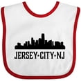 thumbnail image 3 of Inktastic Jersey City New Jersey City Skyline Boys or Girls Baby Bib, 3 of 4