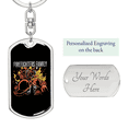 thumbnail image 2 of Firefighters Family Stainless Steel or 18k Gold Premium Swivel Dog Tag Keychain, 2 of 8