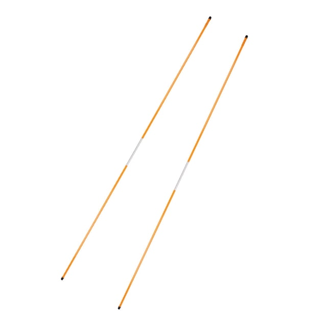 S SERENABLE 2 Pieces Golf Alignment Stick Golf Alignment Rod for Beginners Golf Training Orange