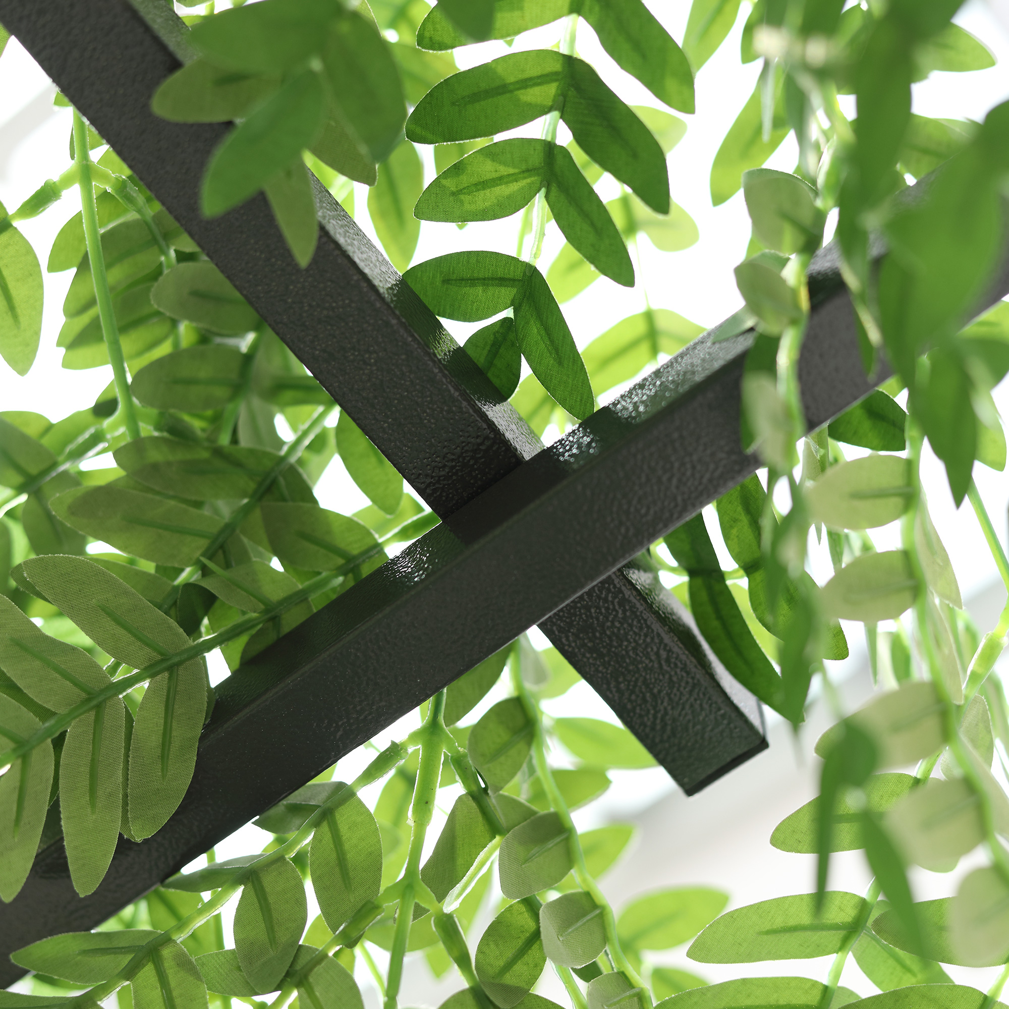 82" Decorative Metal Garden Trellis Arch with Durable Steel Tubing & Elegant Scrollwork, Perfect for Weddings
