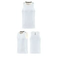 thumbnail image 2 of USNSM Men's Tank Top UPF 50+ Cotton Sleeveless Shirt Lightweight Casual Outdoor Gym Workout Shirts Cooling Muscle Tee Shirt White XXXL, 2 of 7