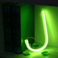 thumbnail image 4 of Letter Neon Lights, LED Neon Night Light Neon Lights Wall Decorative Night Light for Kids Bedroom Battery USB Operated Green, 4 of 8