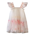 thumbnail image 1 of Robe à Manches Volantes pour Filles Tout-Petits Robe de Danse Fête Princesse Vêtements, 1 of 8