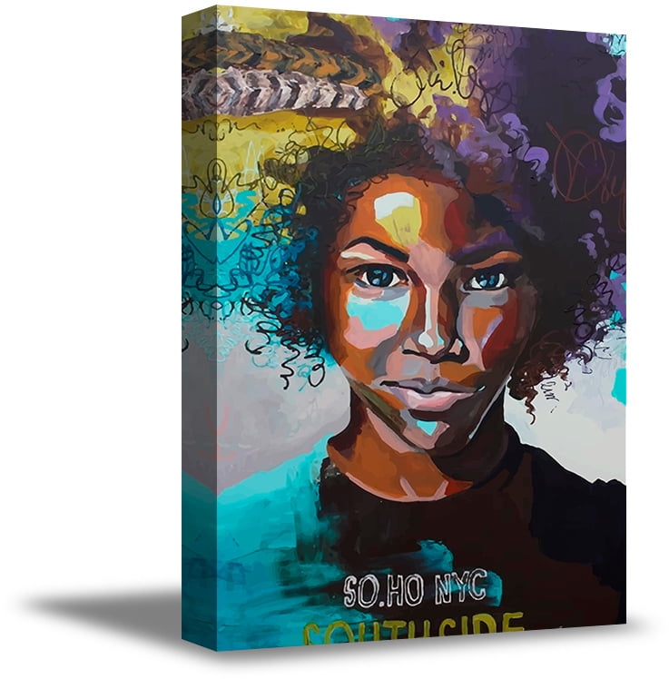 Awkward Styles African Woman Canvas African Girls Modern Painting Nifty Bathroom Decor African Wall Art Ready To Hang Picture African Wall Decor Digital Art Decals Made In Usa Framed Canvas Prints