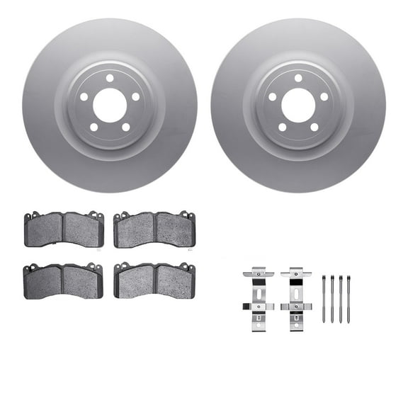 Dynamic Friction Company Front Geospec Brake Rotors with 5000 Advanced Brake Pads includes Hardware 4512-99079