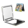 thumbnail image 1 of Pofeuu Bluey for Portable Pocket Makeup Mirror PU Cover Compact Travel Mirror with Normal and Magnifying Double Sided Glass-Square, 1 of 9