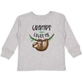 thumbnail image 3 of Inktastic Gramps Loves Me Cute Sloth and Baby Boys or Girls Long Sleeve Toddler T-Shirt, 3 of 5