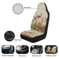 thumbnail image 6 of Yuyamidu Aesthetic Mushroom Car Seat Cover Full Set Waterproof Auto Front Seat Covers Sunflowers Vehicle Bucket Seat Pad, Car Interior Accessories, Fit Most Vehicle, Sedan, 6 of 7