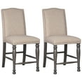 thumbnail image 2 of Signature Design by Ashley Audberry Upholstered Barstool Set of 2 Tan, 2 of 5