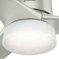 thumbnail image 3 of Hunter Wifi 54" Symphony Matte Nickel Ceiling Fan with Light Kit and Remote, 3 of 7
