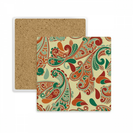 

Flower Point Decoration Pattern Square Coaster Cup Mat Mug Subplate Holder Insulation Stone