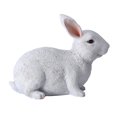 thumbnail image 1 of Easter White Rabbit Table Ornament Cute Charming Decor Lightweight For Living Room Garden Supply, 1 of 2