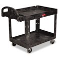 thumbnail image 1 of Heavy-Duty Utility Cart  2-Shelf  26w x 45d x 33h  Black, 1 of 1