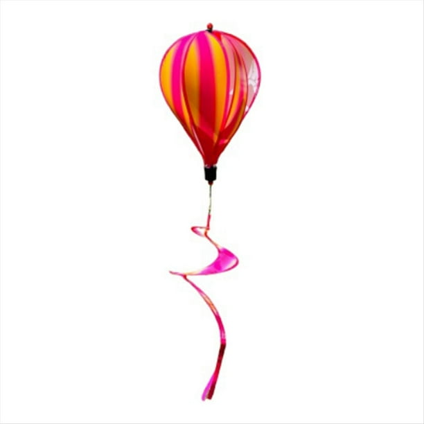 Jardín Globo Aerostático Colgante de Viento Giratorio Decoración Colgante H
