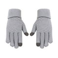thumbnail image 2 of Women Men Warm Stretch Knitted Gloves Mittens Winter Keep Warm Knitting Golves Outdoor Riding Mittens, 2 of 4