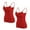 Women's Bras Wine, variant on Women's Everyday Bras, Women Camisole with Shelf Bra Spaghetti Strap Cotton Undershirts 2 Pack Layering Tank Tops with Built in Bra S-XL Mother's Day Gifts