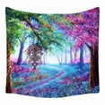 thumbnail image 1 of Tapestry Forest Landscape, microtela de pared, 150 x 150 cm, 1 of 3
