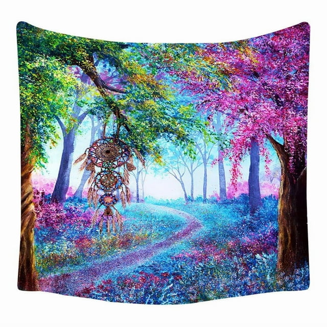 Tapestry Forest Landscape, microtela de pared, 150 x 150 cm