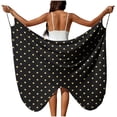 thumbnail image 1 of Sortie de Plage pour Femmes avec Sangle Réglable Fente Haute Côté en Polyester Tissé Transparent 1 Pce, 1 of 9