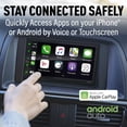 thumbnail image 5 of Planet Audio P9900CPA Apple Carplay Android Auto Reproductor multimedia para coche - Doble DIN, pantalla táctil LCD de 6,75 pulgadas, Bluetooth, entrada MP3-USB-Aux, radio de coche Am/FM, sin CD-DVD, 5 of 5