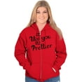 thumbnail image 3 of You Only Prettier Country Attitude Zip Hoodie Sweatshirt Women Brisco Brands X, 3 of 5