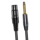 thumbnail image 2 of Cable de micrófono de XLR a cuarto de pulgada, cable de interconexión estéreo equilibrado para altavoces de guitarra, mezclador, amplificador 3 metros Baoblaze Cable de micrófono, 2 of 7