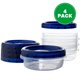 thumbnail image 2 of Contenedores de delicatessen PLASTICPRO de 240 ml, paquete de 4, reutilizables con tapas, 2 of 7