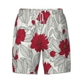 thumbnail image 5 of Rocae Leaves And Anemone for Men's Swim Trunks Quick Dry With Two Side Pockets and One Lined Patch PocketSmall, 5 of 9