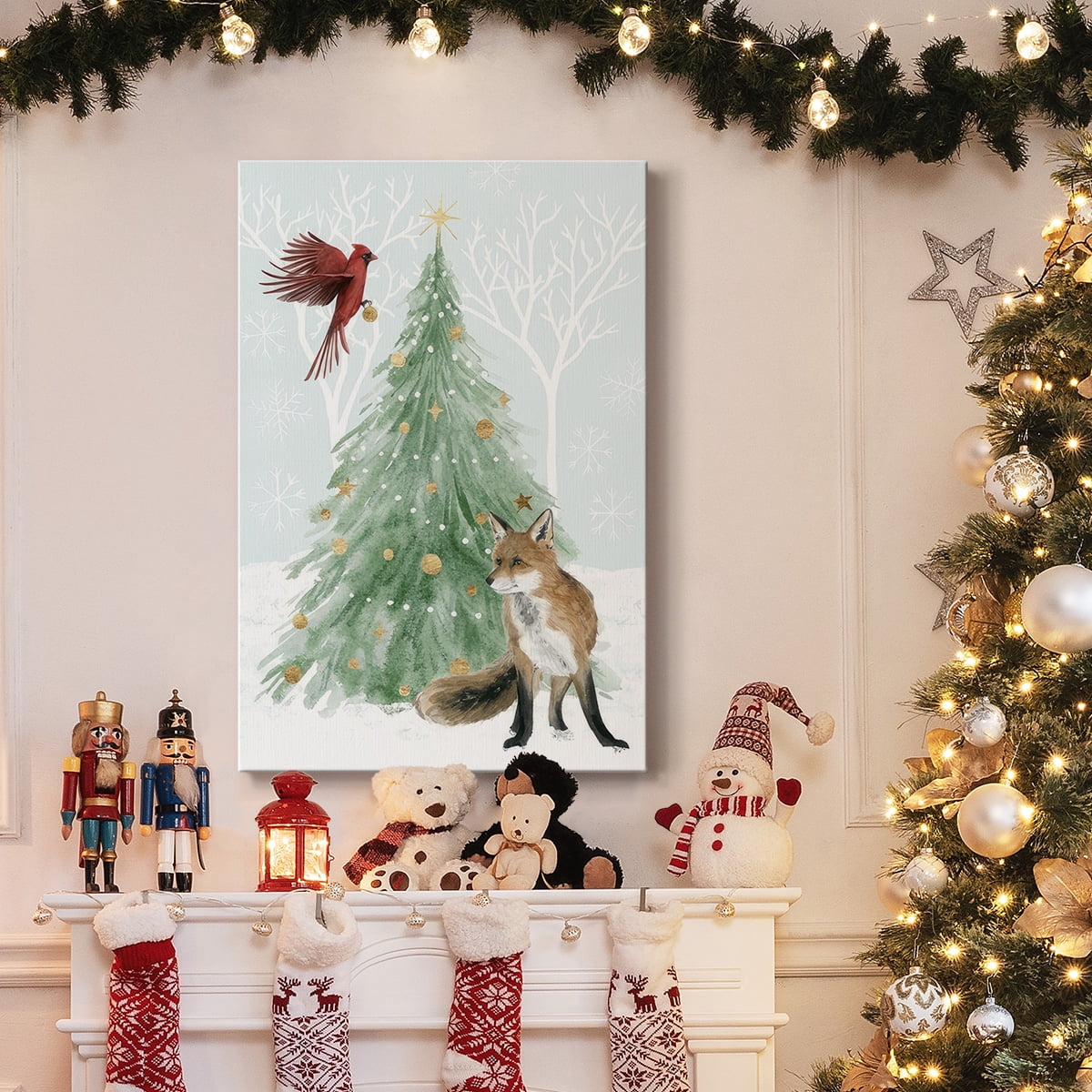 Christmas in the Forest Collection B- Gallery Wrapped Canvas